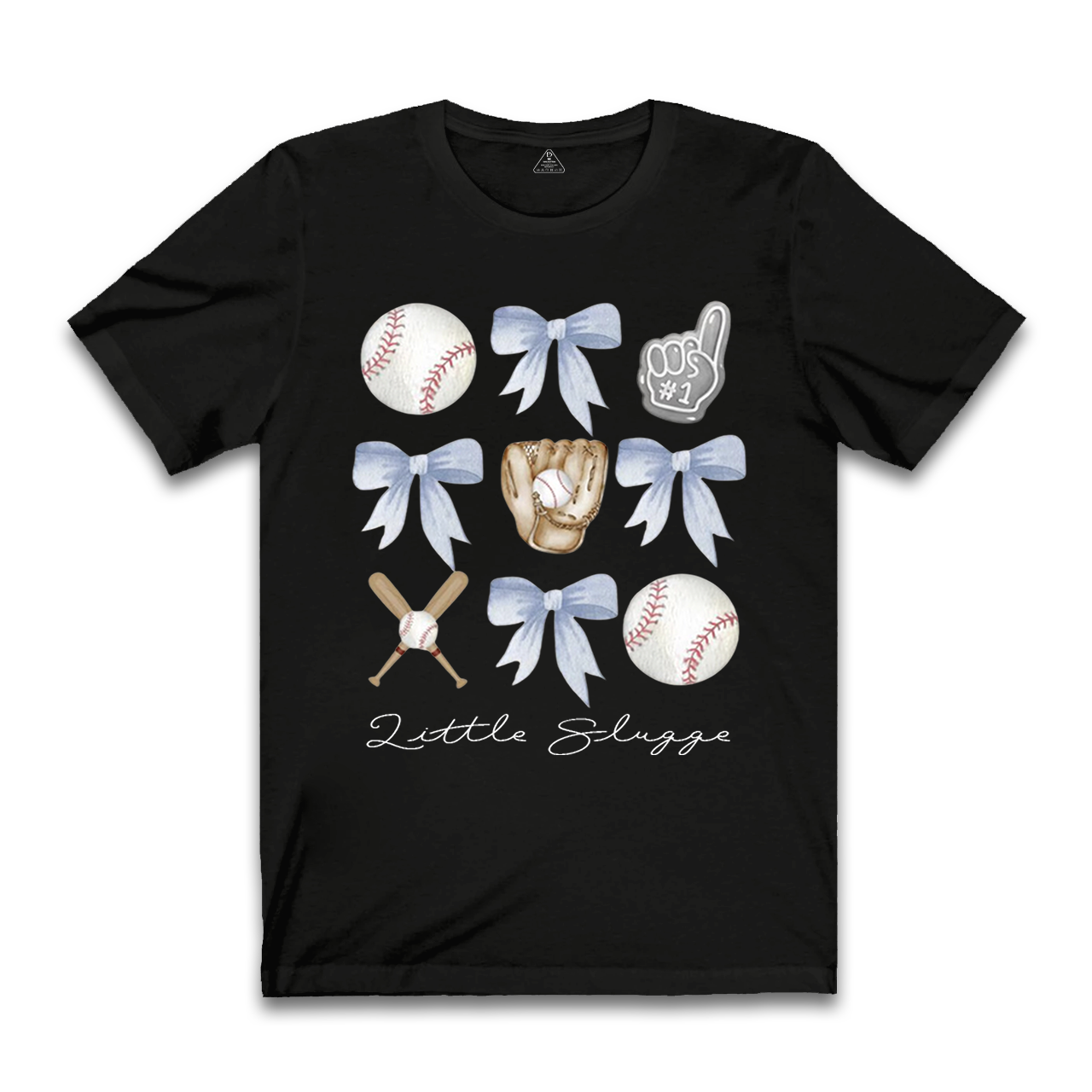 Personalized Bow Baseball Mama T-Shirts