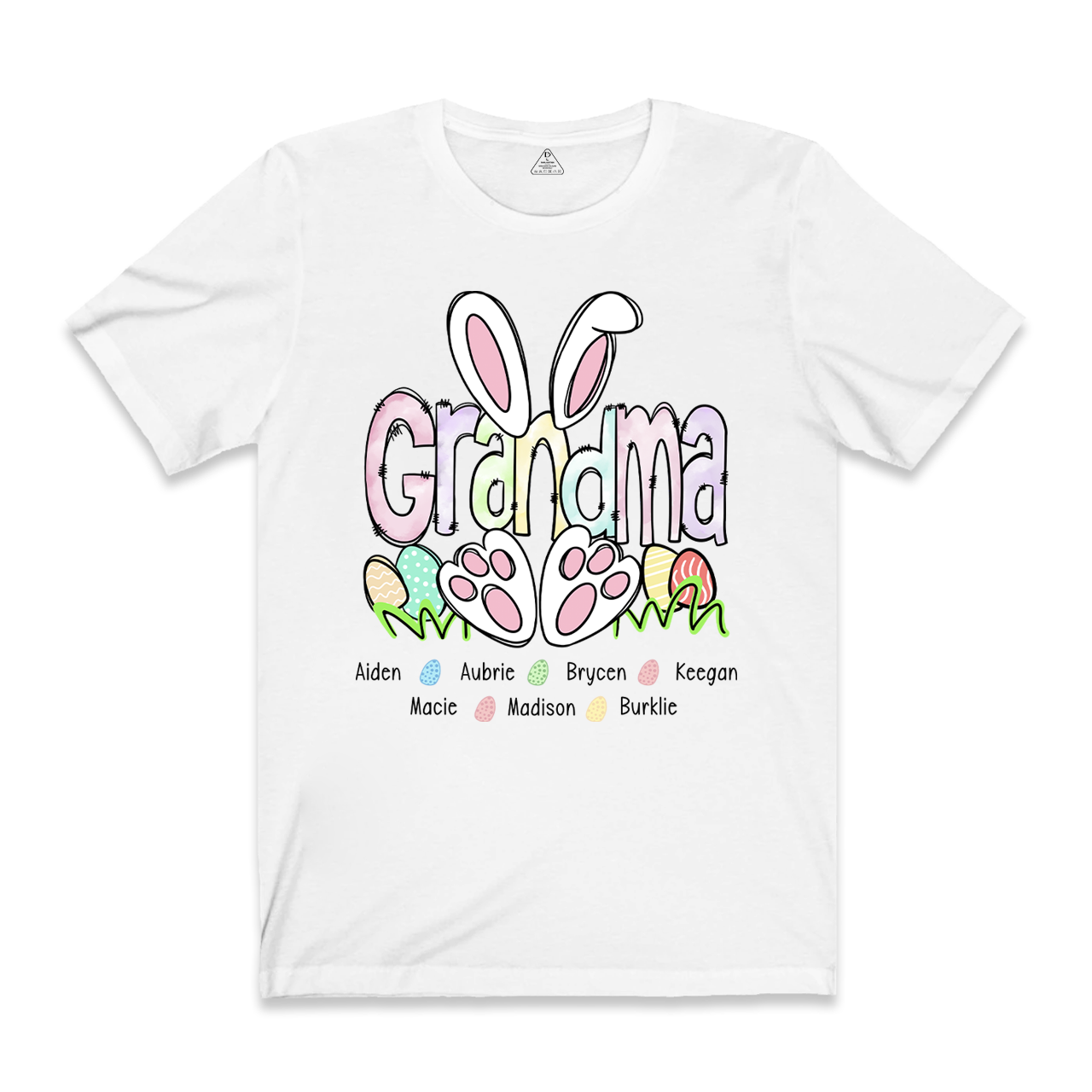 Personalized Easter Mimi With Grandkids Bunny Grandma Easter T-Shirt
