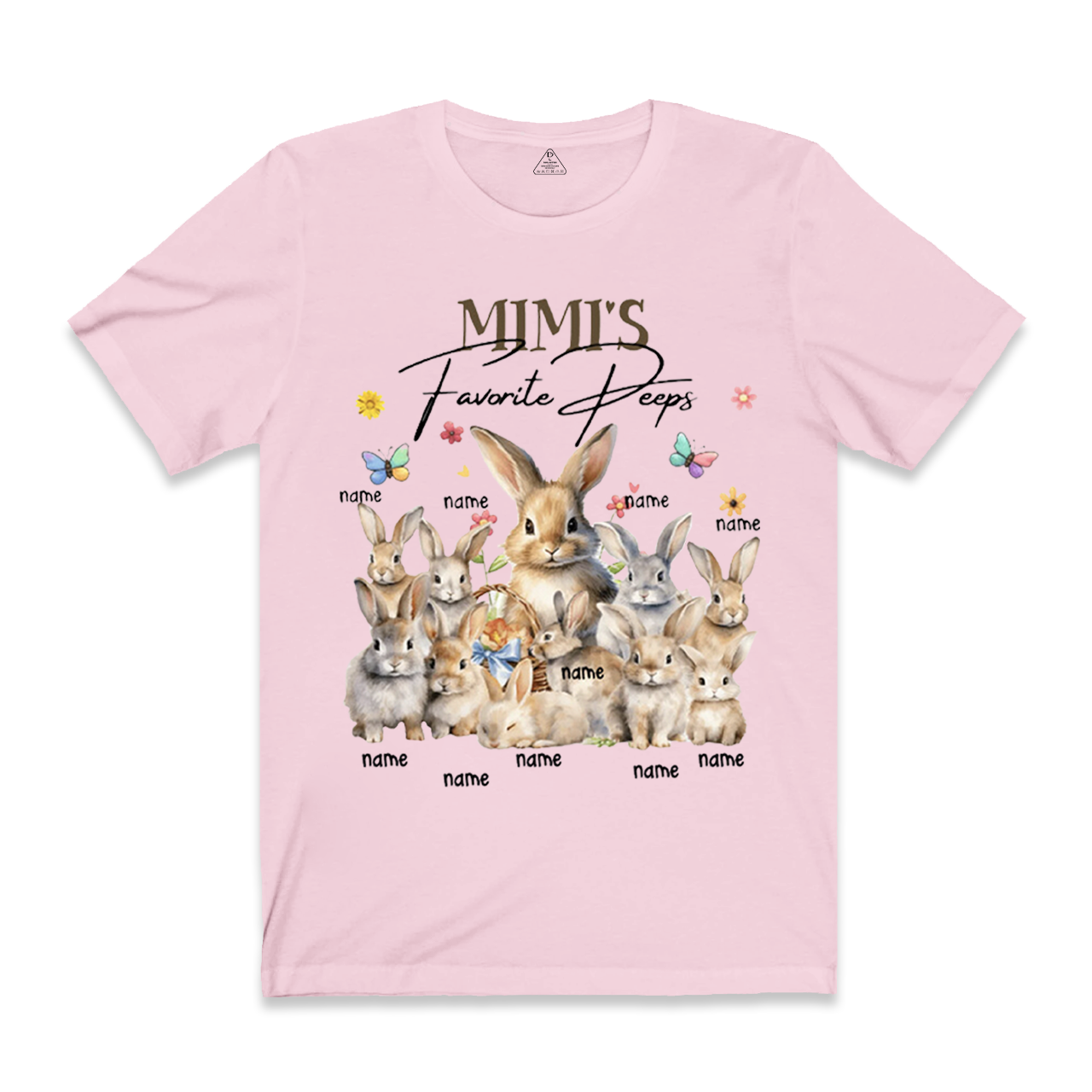 Personalized Favorite Rabbit Easter Day Mama/Grandma Shirt 