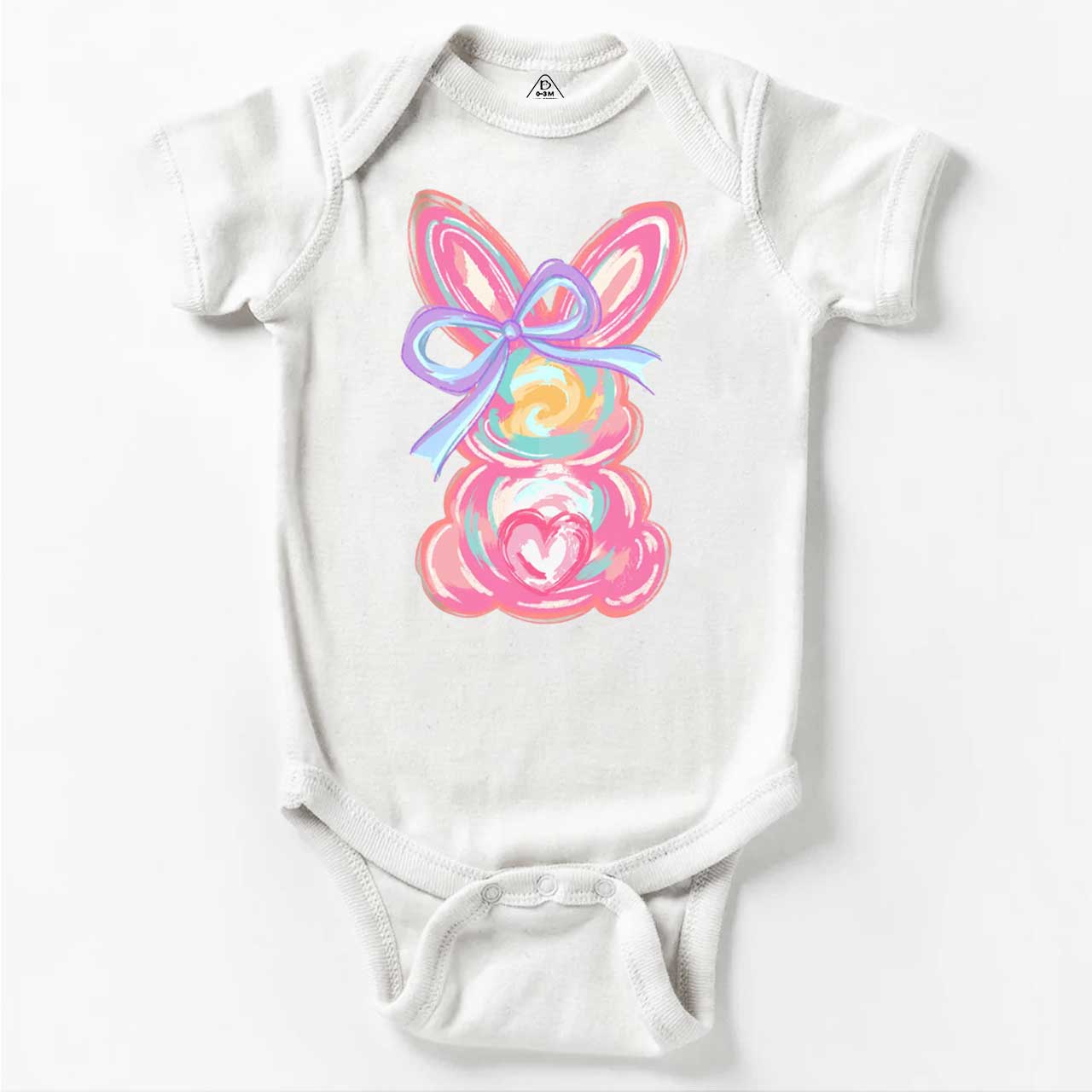 Brushstroke Bunny Easter Bodysuit Beepumpkin