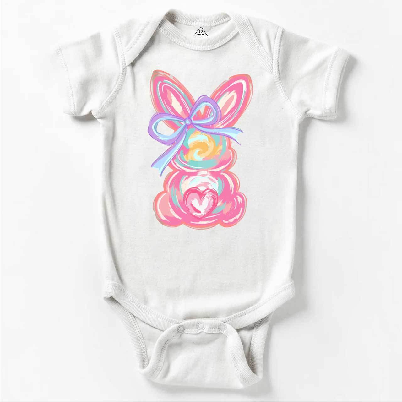 Brushstroke Bunny Easter Bodysuit Beepumpkin
