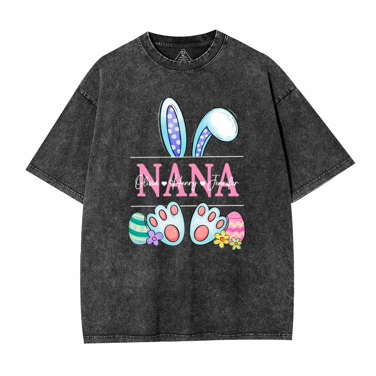 Personalized Name Nana Washed T-Shirts