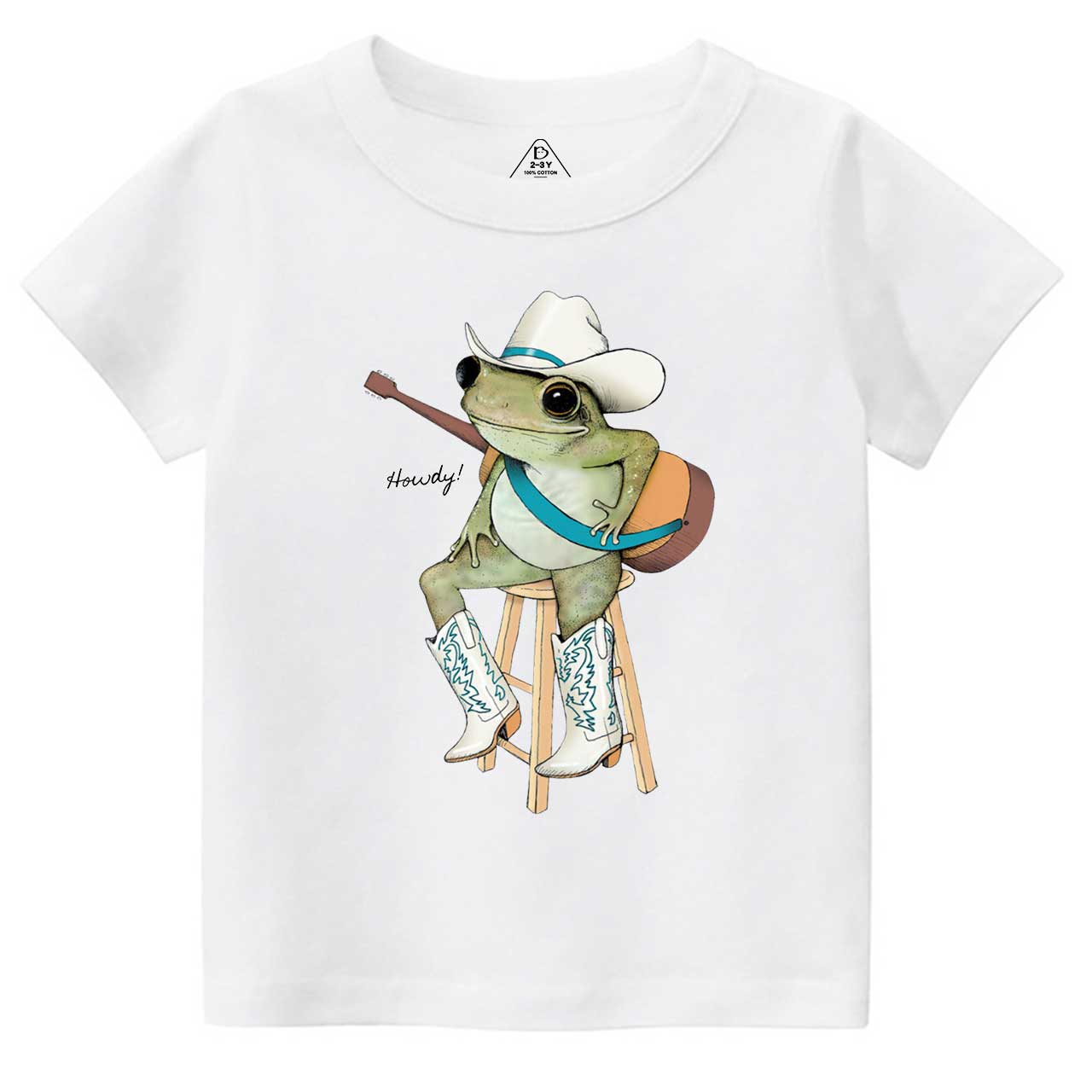 Cowboy Frog Toddler&Kid's Tees Beepumpkin