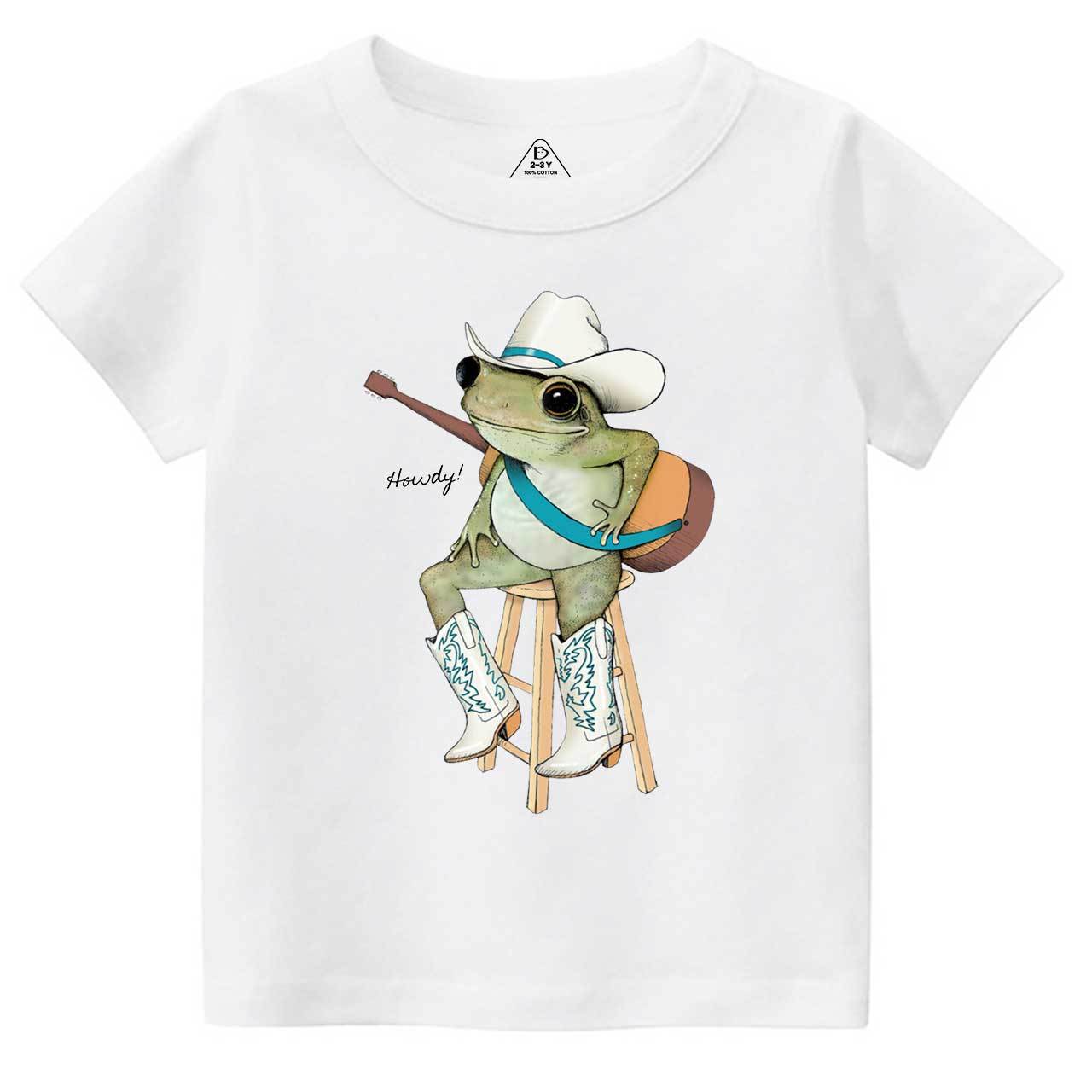 Cowboy Frog Toddler&Kid's Tees Beepumpkin