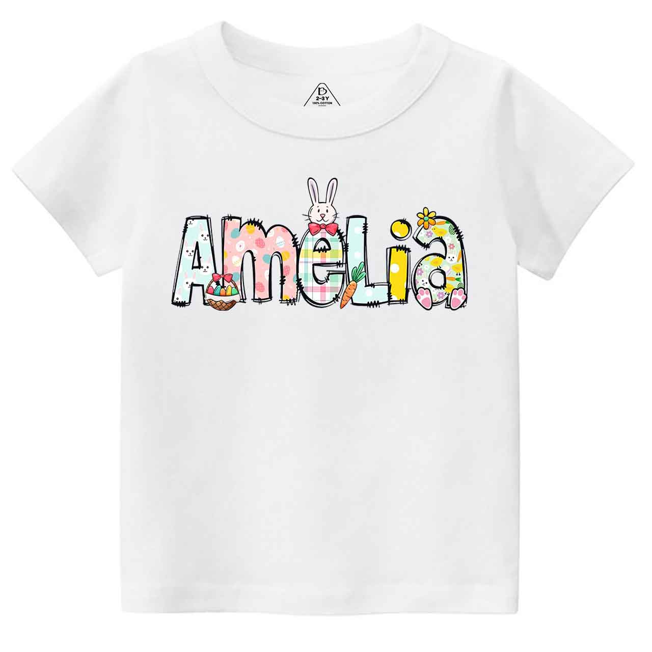 Personalized Easter Alphabet Name Toddler&Kid's Tees Beepumpkin
