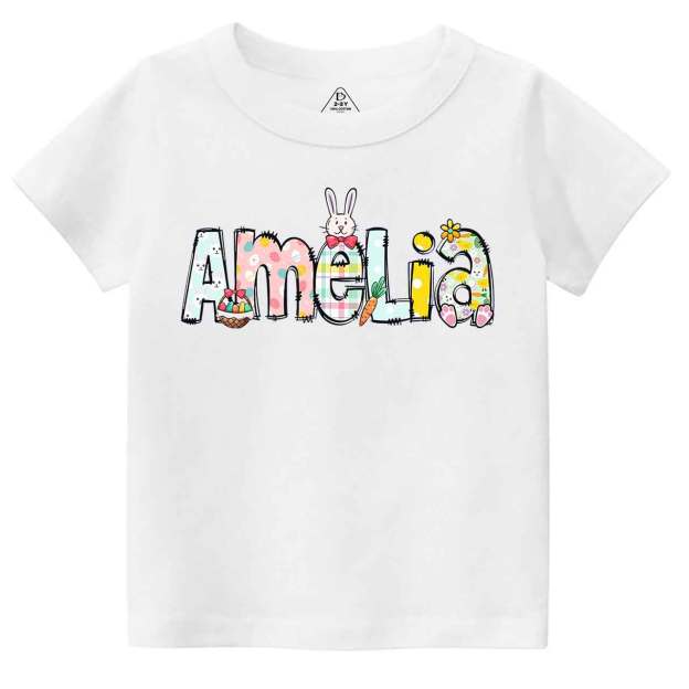 Personalized Easter Alphabet Name Toddler&Kid's Tees Beepumpkin