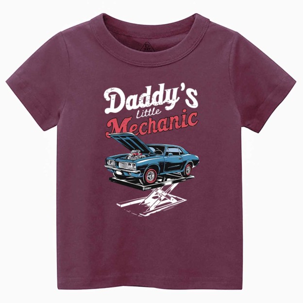 Daddy's Little Mechanic Toddler&Kid's Tees Beepumpkin
