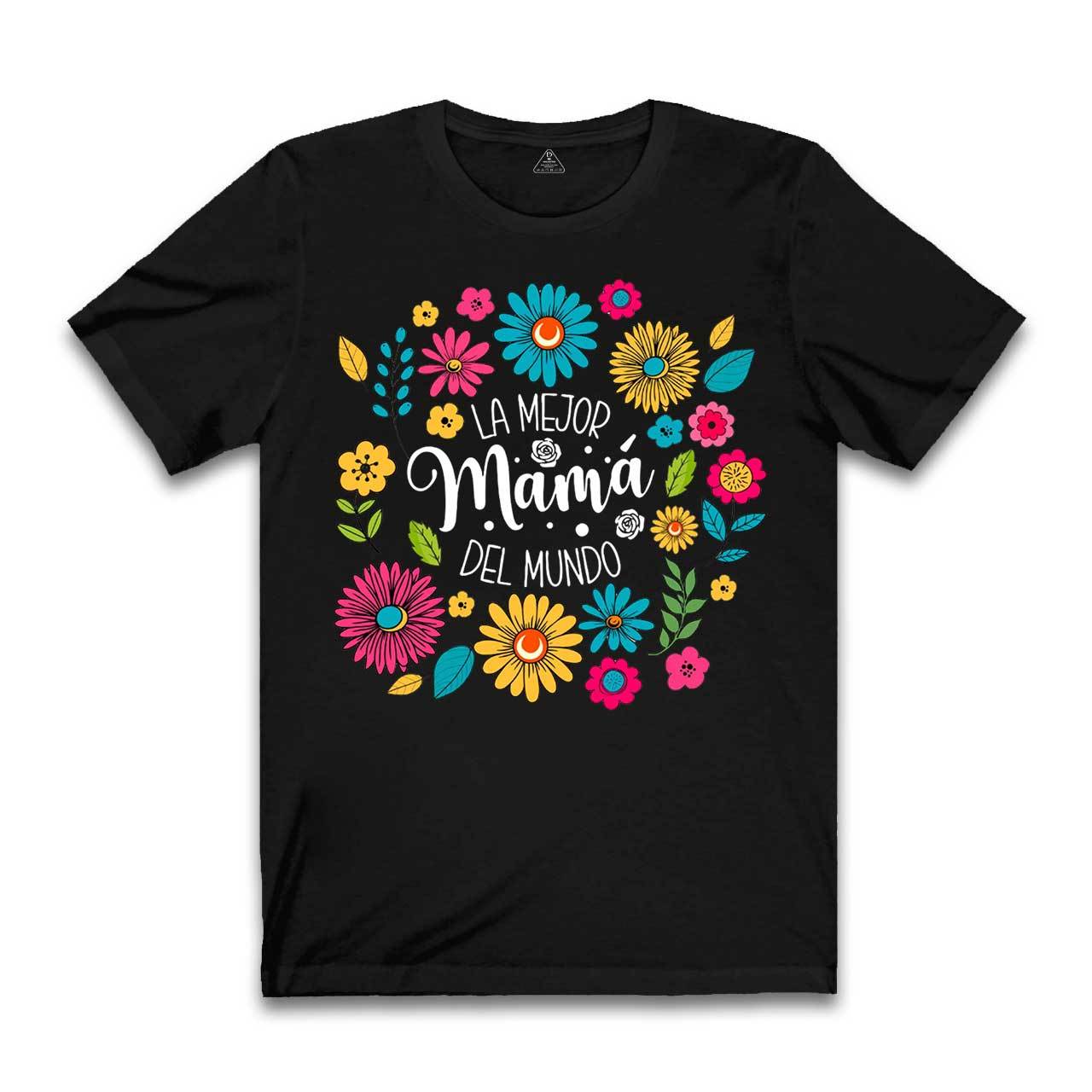 La Mejor Mama Del Mundo Floral T-Shirts 