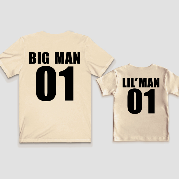 Big Man Lil' Man Dad&Me Matching Shirts