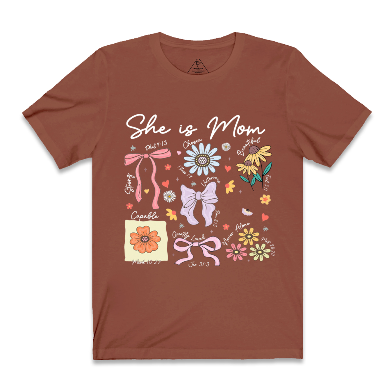 She is Mom Boho Floral T-Shirts