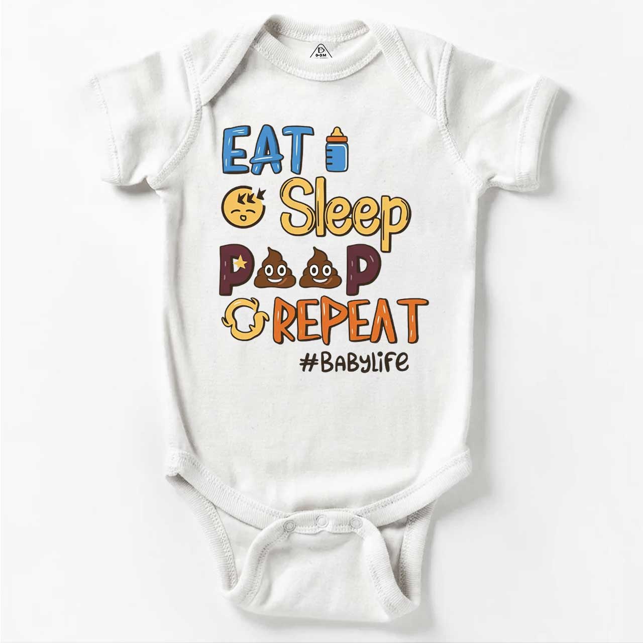 Eat Sleep Poop Repeat Bodysuit Beepumpkin 7