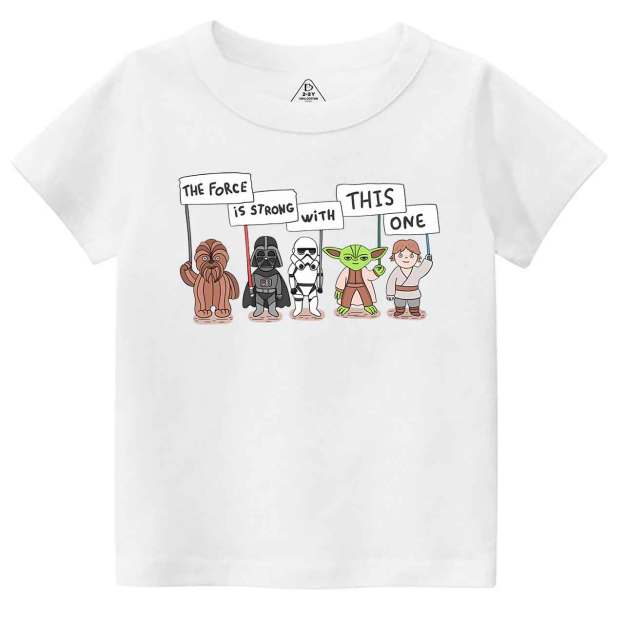 The Force Is Strong With This One Toddler&Kid's Tees Beepumpkin
