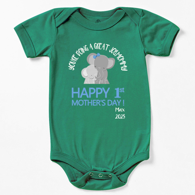 Happy 1st Mother's Day Bodysuit For Baby 