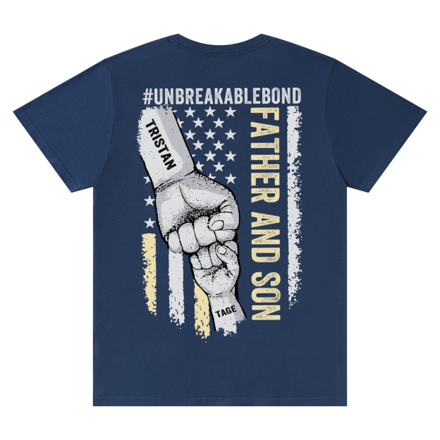  Personalized Unbreakable Bond Dad and me Shirt