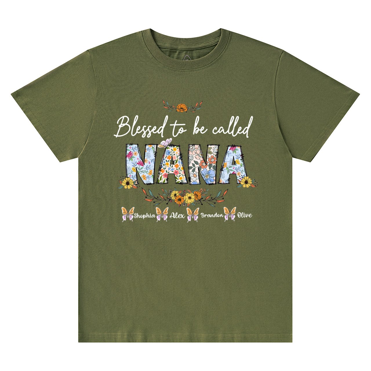 Personalized Blessed To Be Called Nana T-Shirts