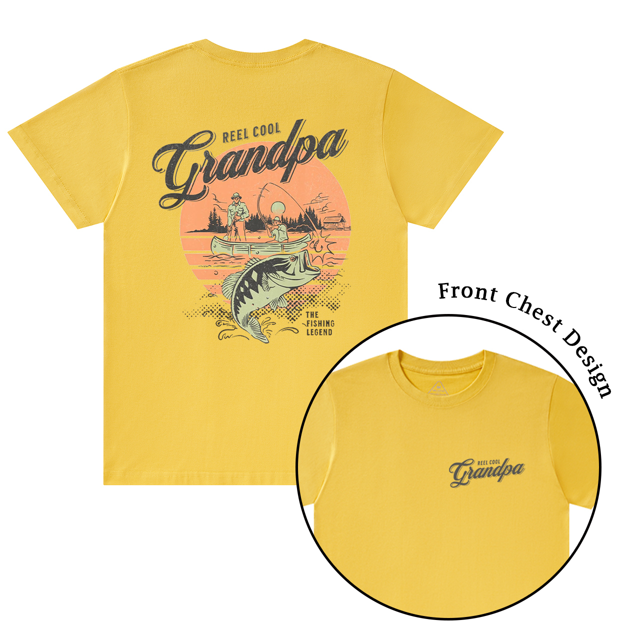 Personalized Cool Dad Fishing T-shirt