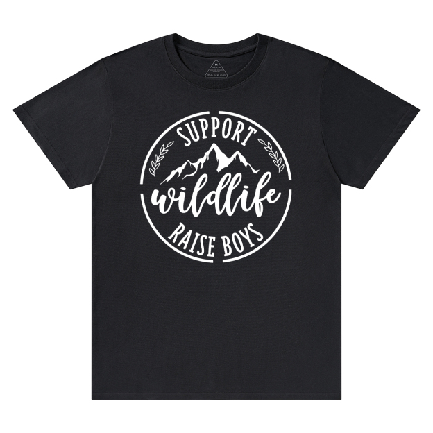 Support Wildlife Raise Funny Mom Gift Shirt