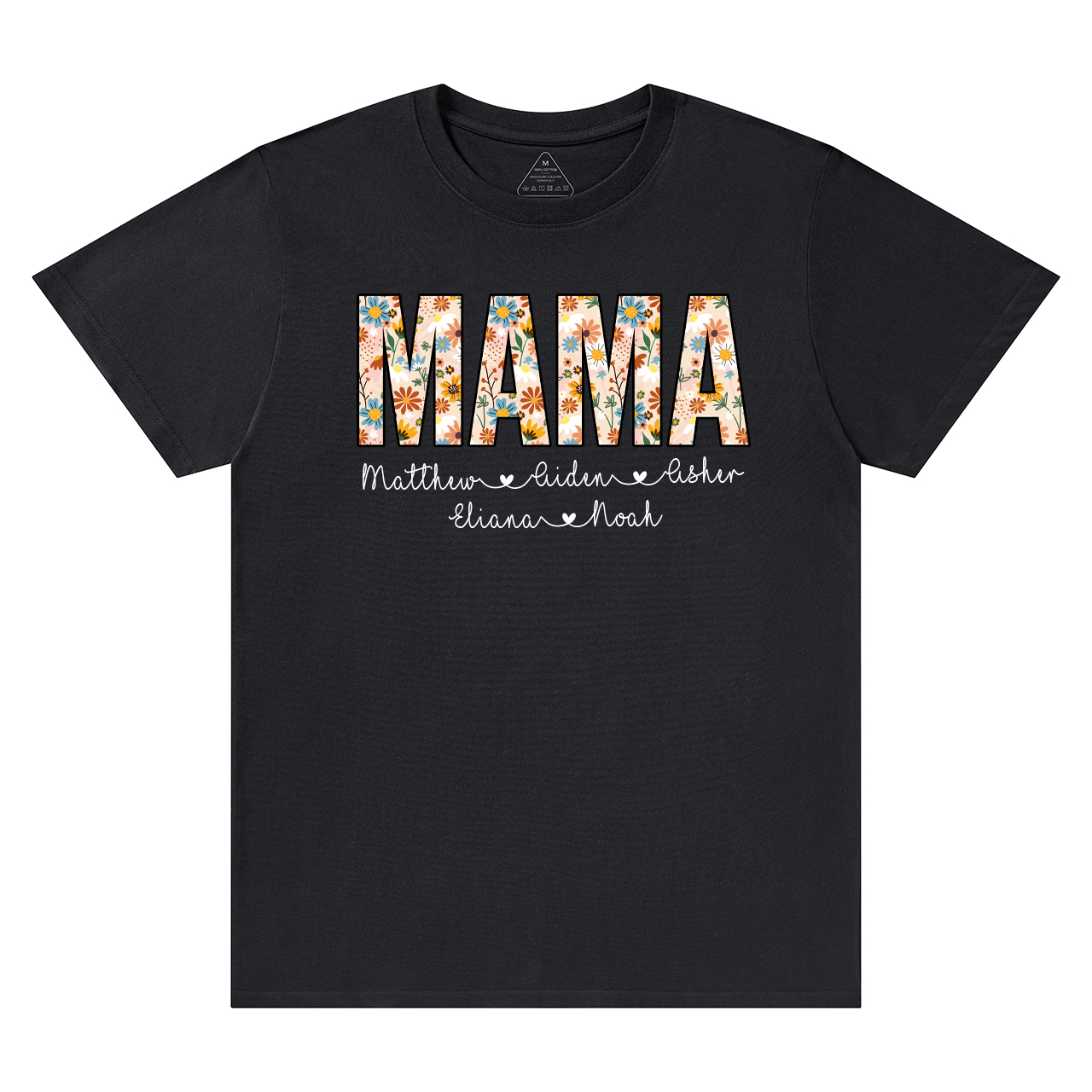 Personalized Mama Floral T-Shirts