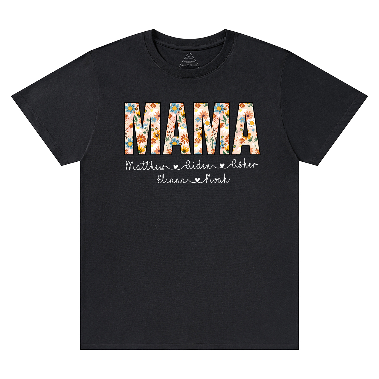 Personalized Mama Floral T-Shirts