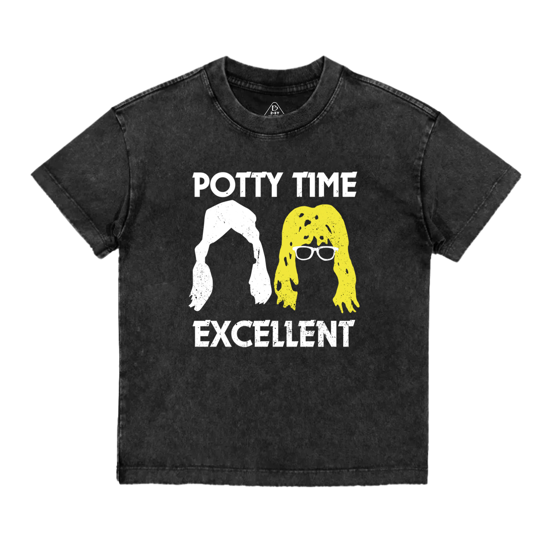 Potty Time Excellent Funny Toddler&Kids Washed Tees
