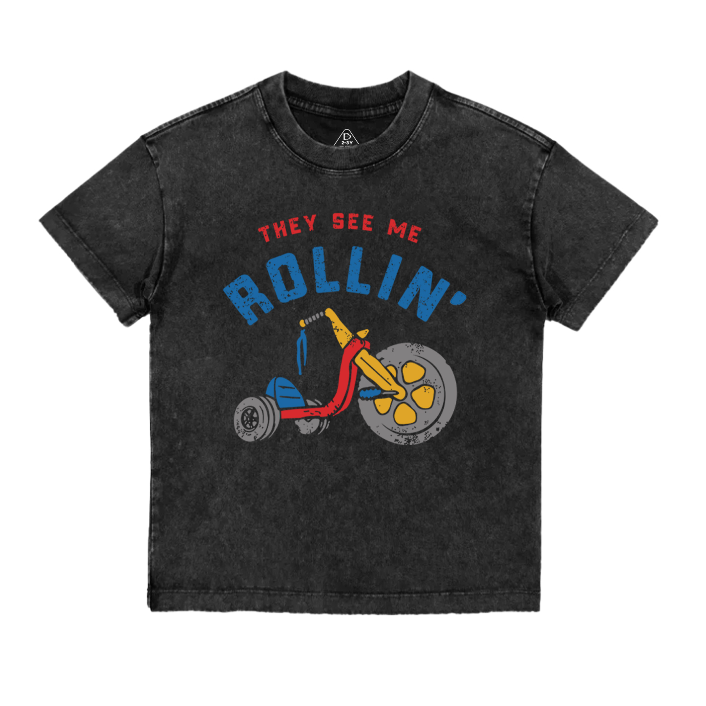 They See Me Rollin' Bike Toddler&Kids Washed Tees          
