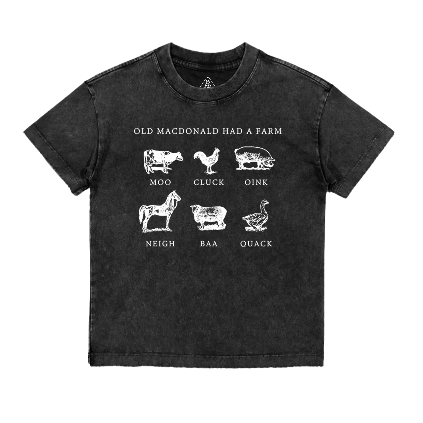 Had a Farm Kids Retro Natural Toddler&Kids Washed Tees Sale-Beepumpkin™
