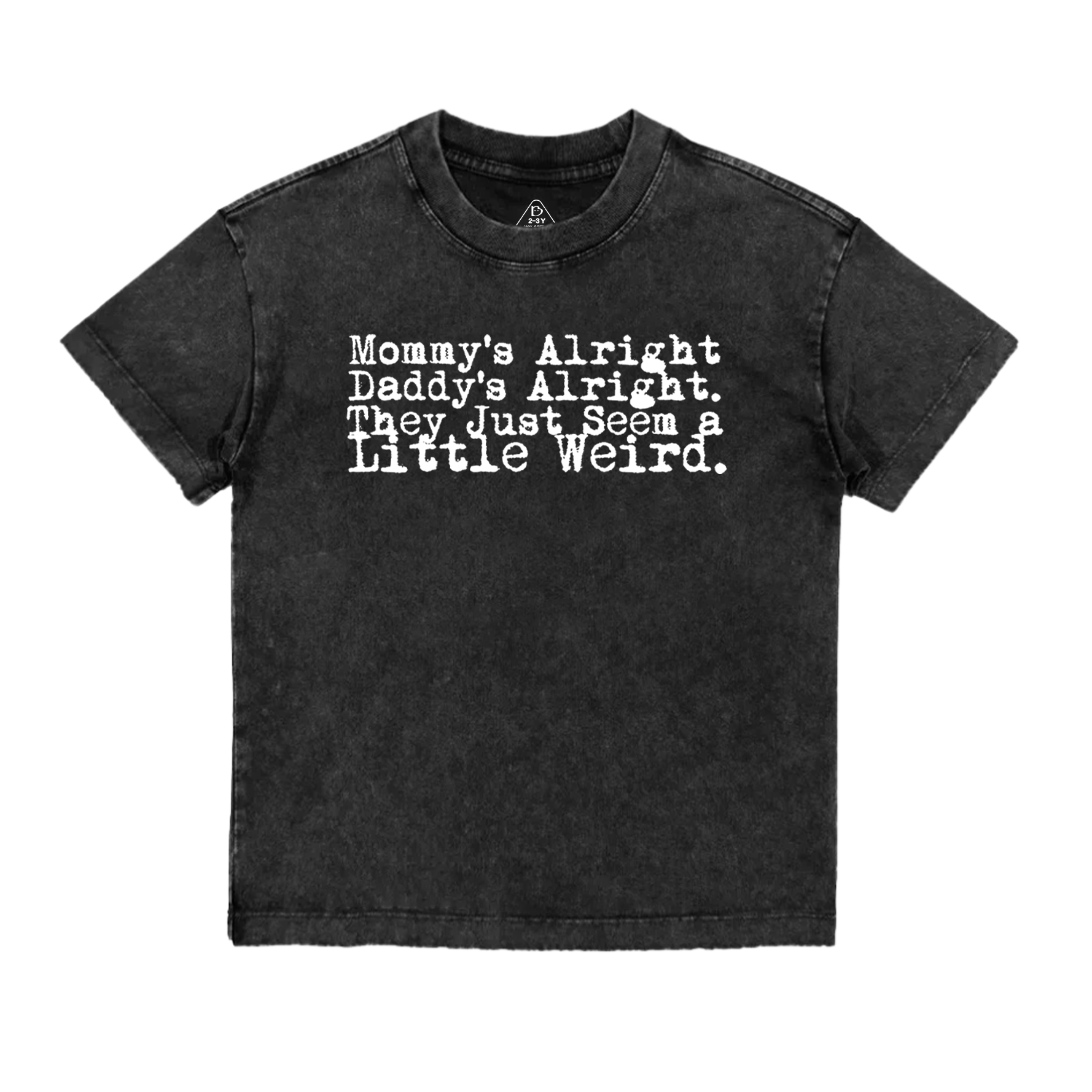 Rock n Roll Mommy Daddy Toddler&Kids Washed Tees