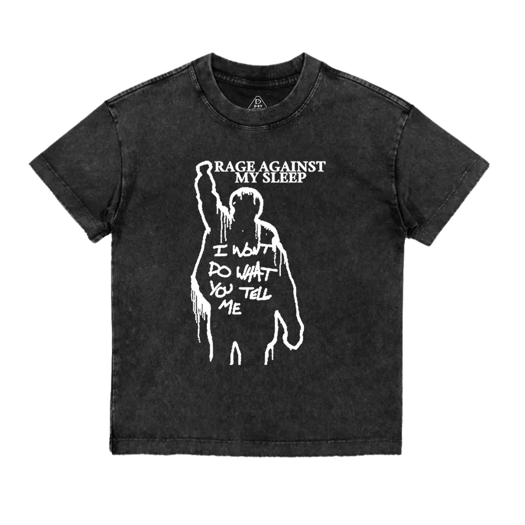 Rage Against My Sleep Toddler&Kids Washed Tees          