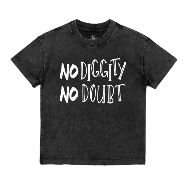 No Diggity Hip Hop Toddler&Kids Washed Tees          