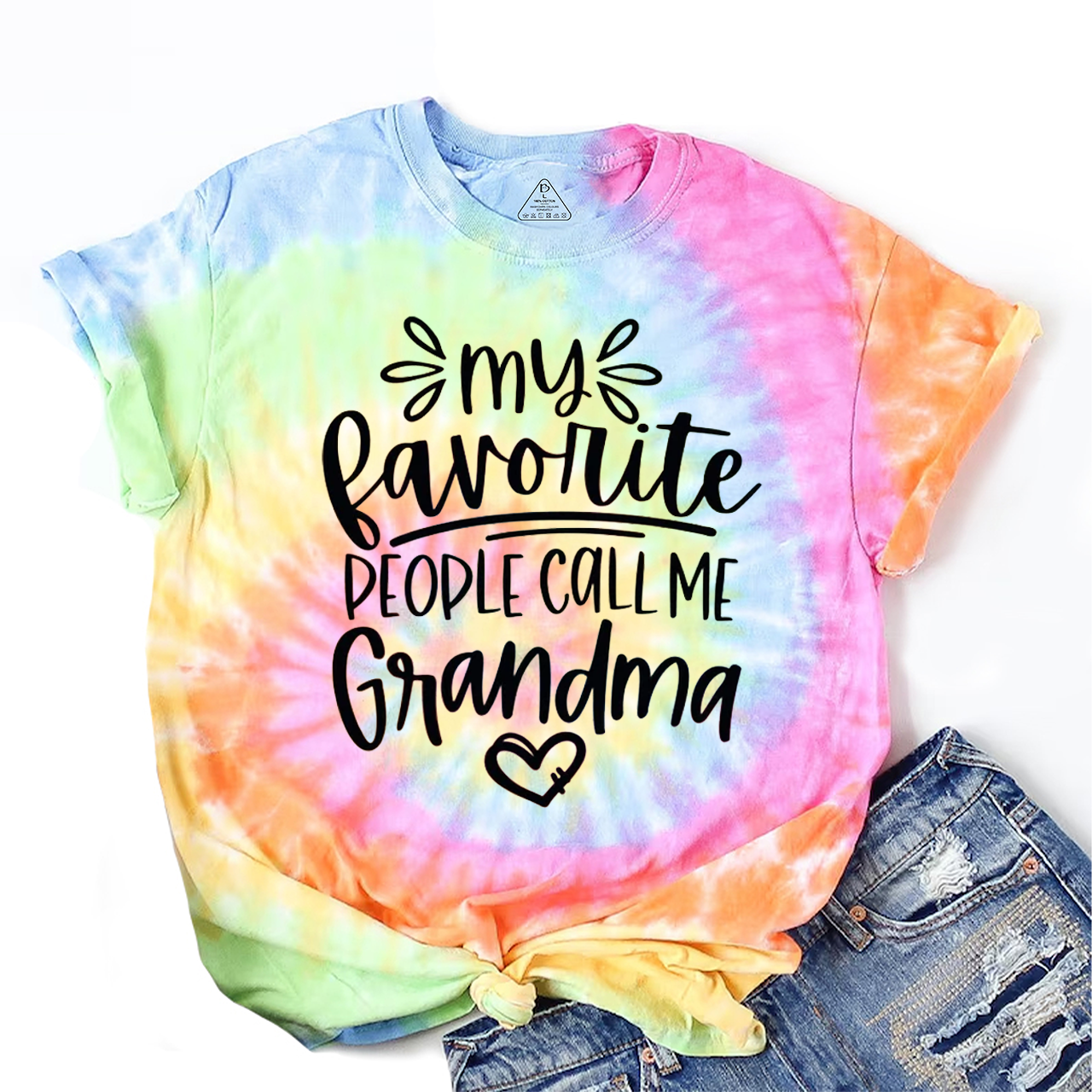 My Favorite People Call Me Grandma Tie Dye T-Shirts