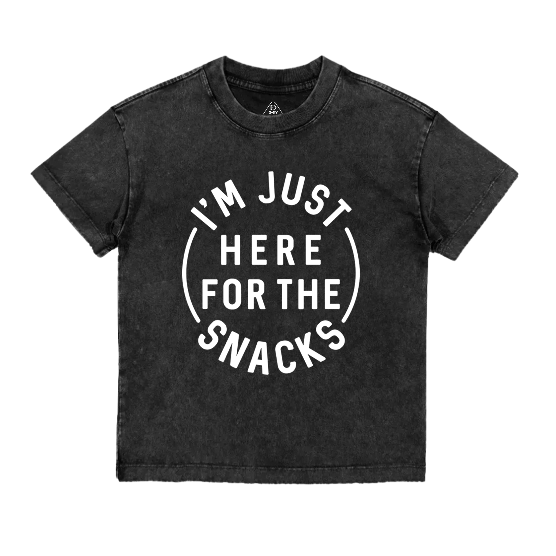 I'm Just Here For The Snacks Toddler&Kids Washed Tees Sale-Beepumpkin™