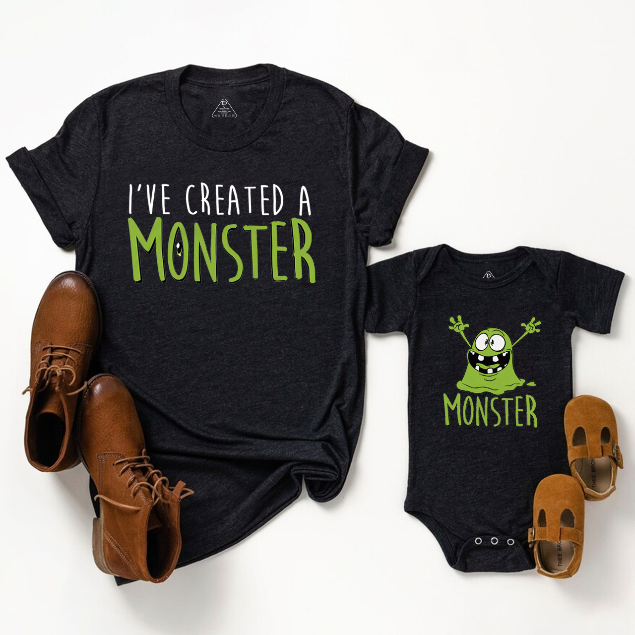 I Created A Monster Dad&Me Matching Shirts