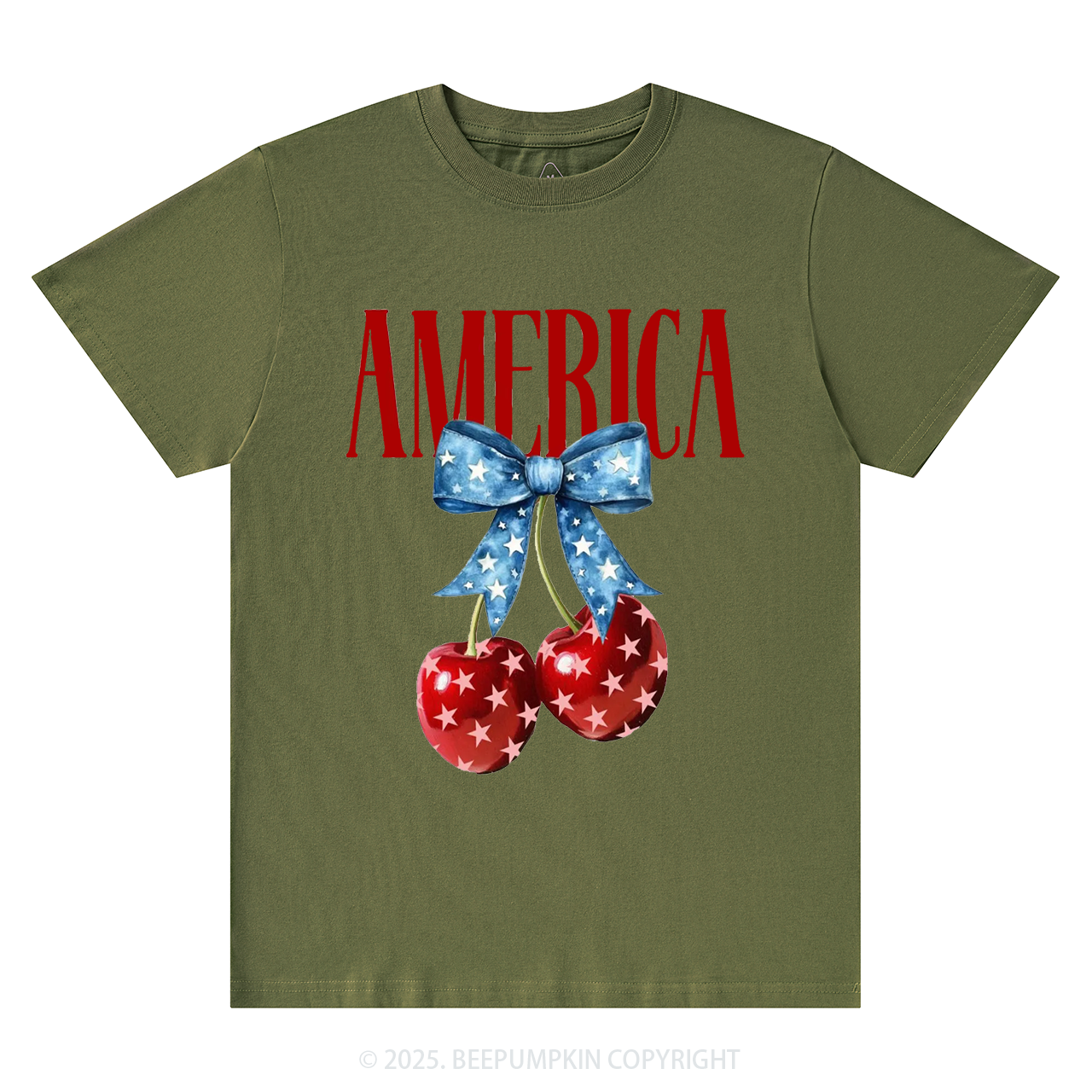 American Flag Cherry Mama T-Shirts