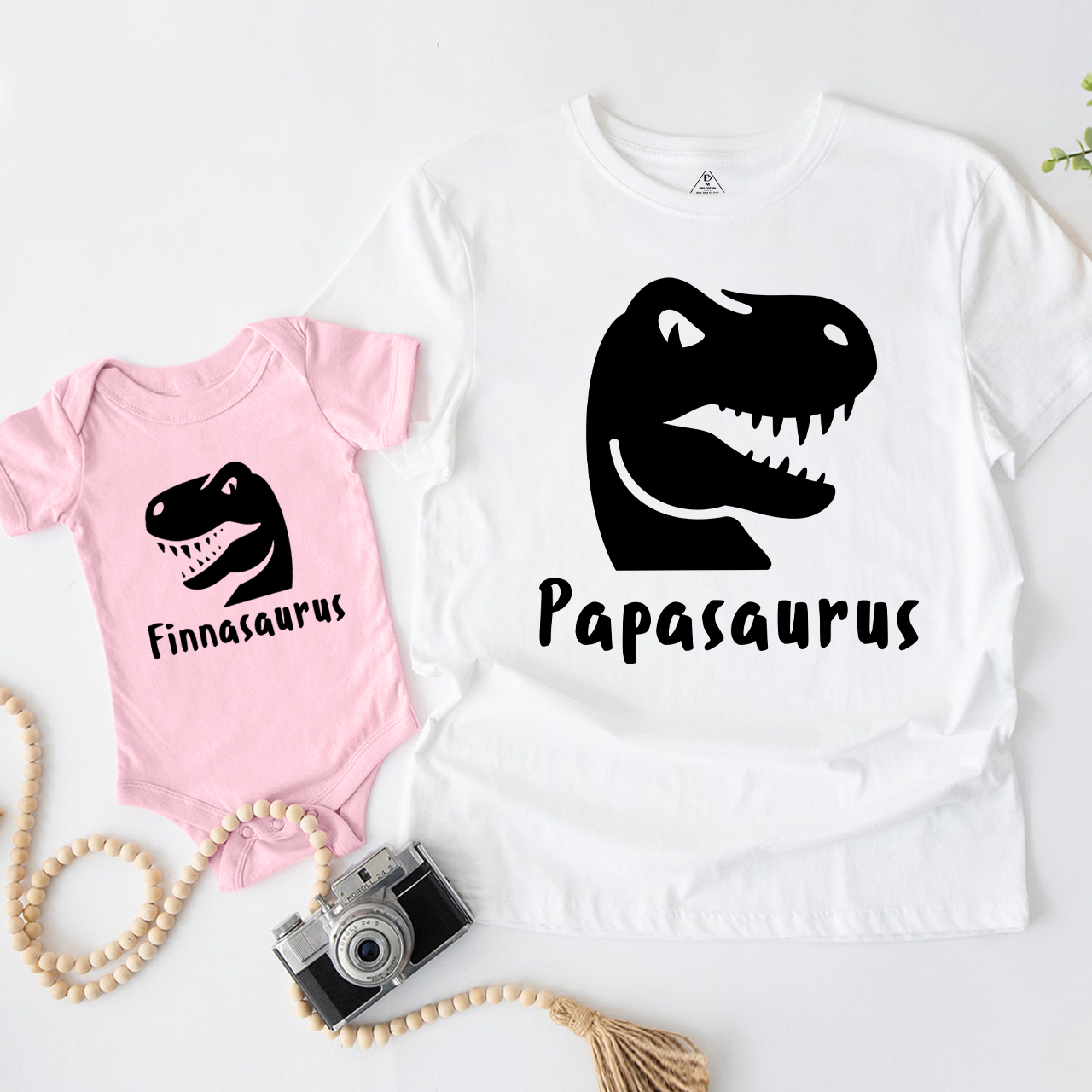 Father And Son Dinosaur Daddy And Me Matching Shirt