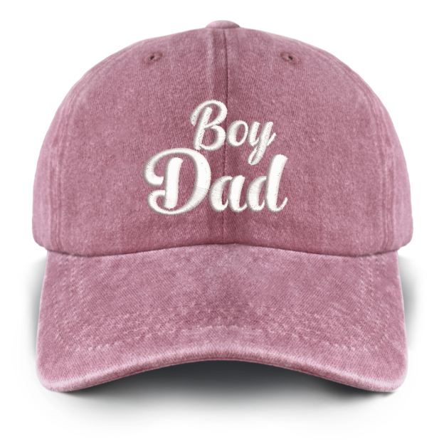 Boy Dad Embroidered Baseball Cap