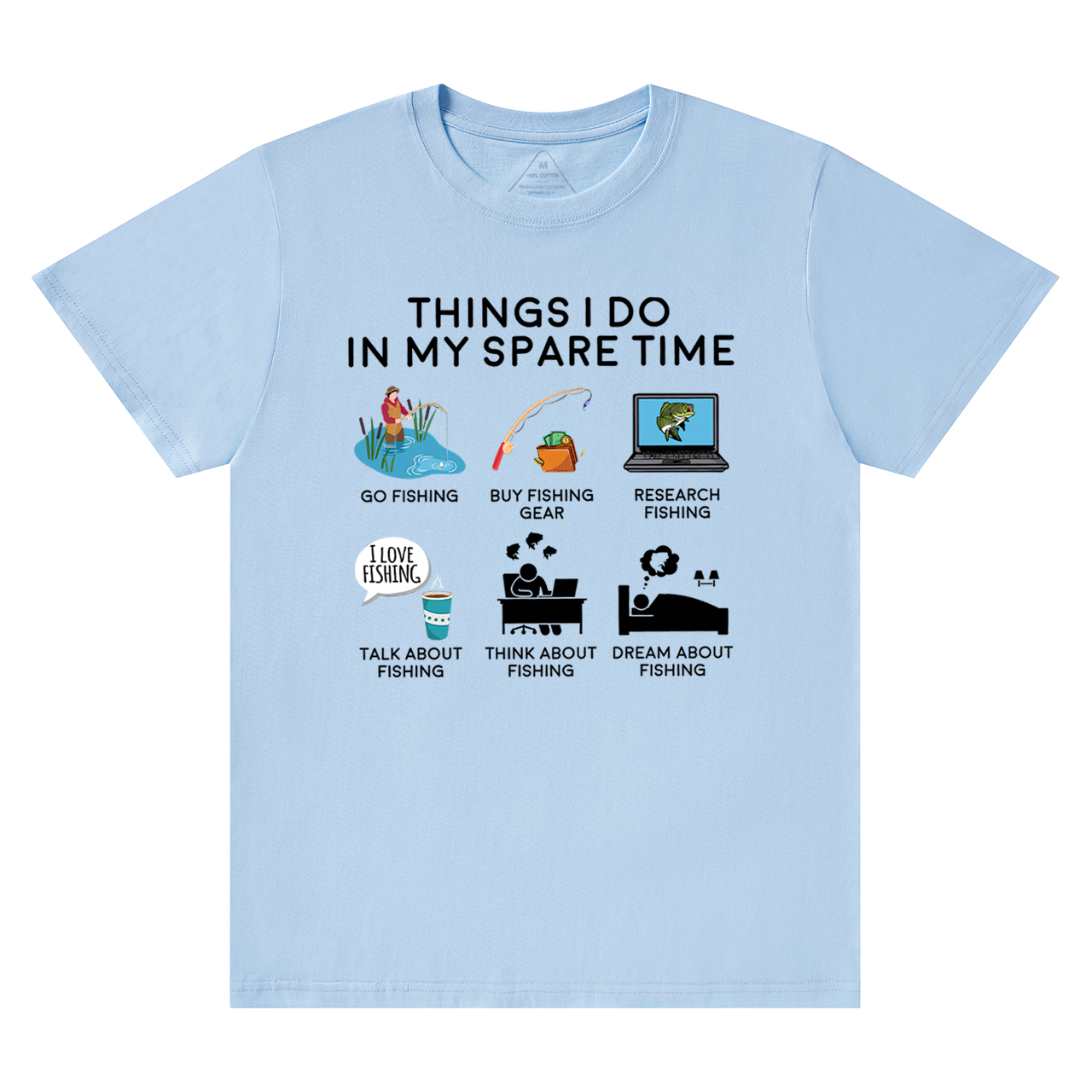 Fishing Things I Do In My Spare Time Dad T-Shirt