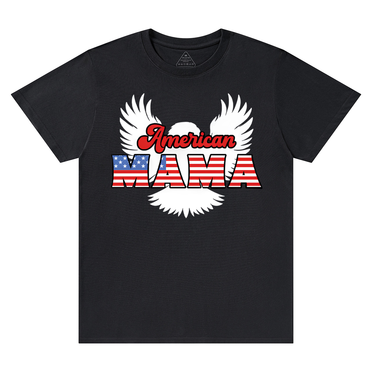 Patriotic Eagle Graphic Mama T-Shirts