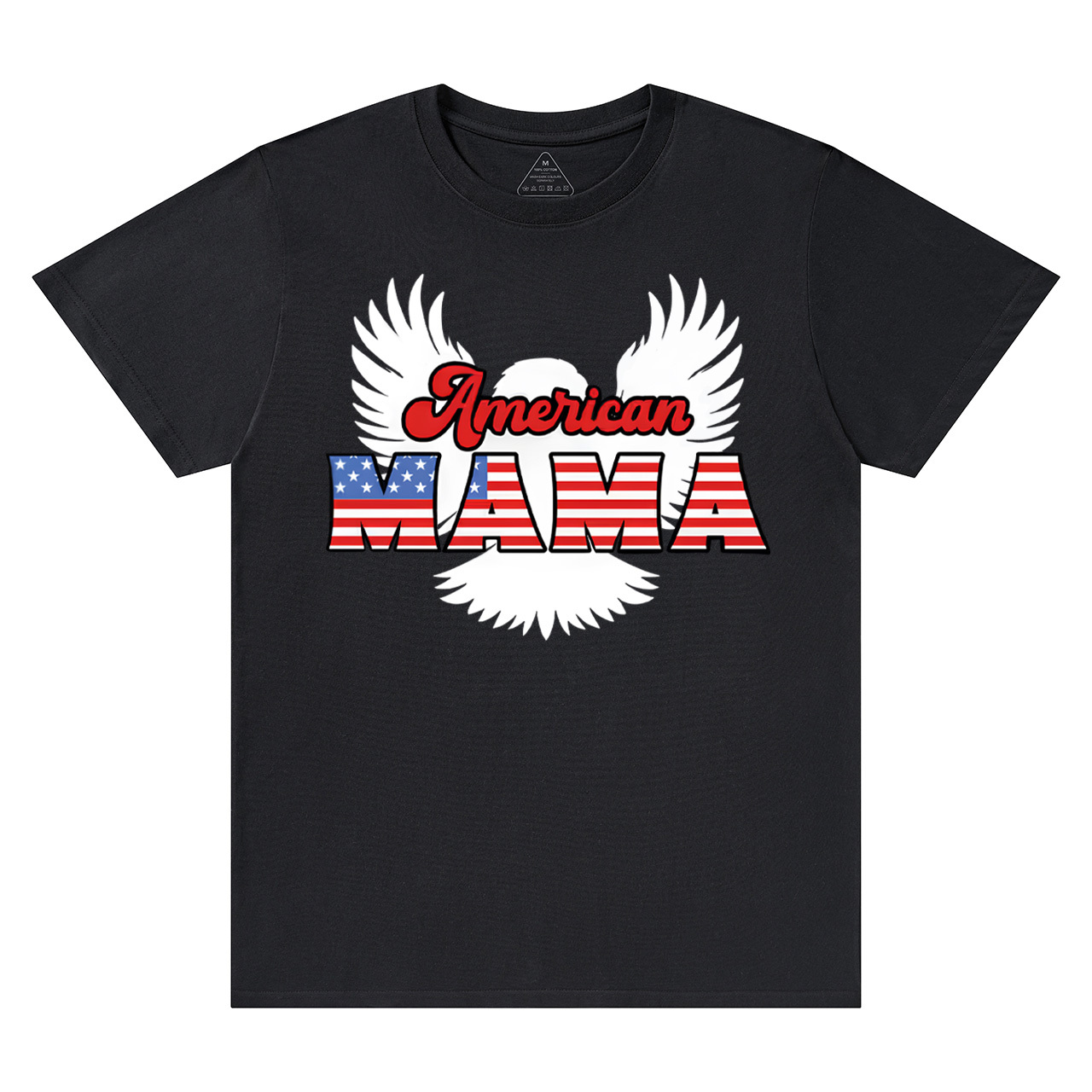 Patriotic Eagle Graphic Mama T-Shirts