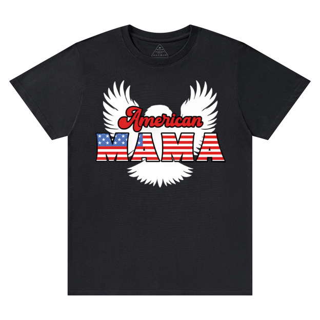 Patriotic Eagle Graphic Mama T-Shirts