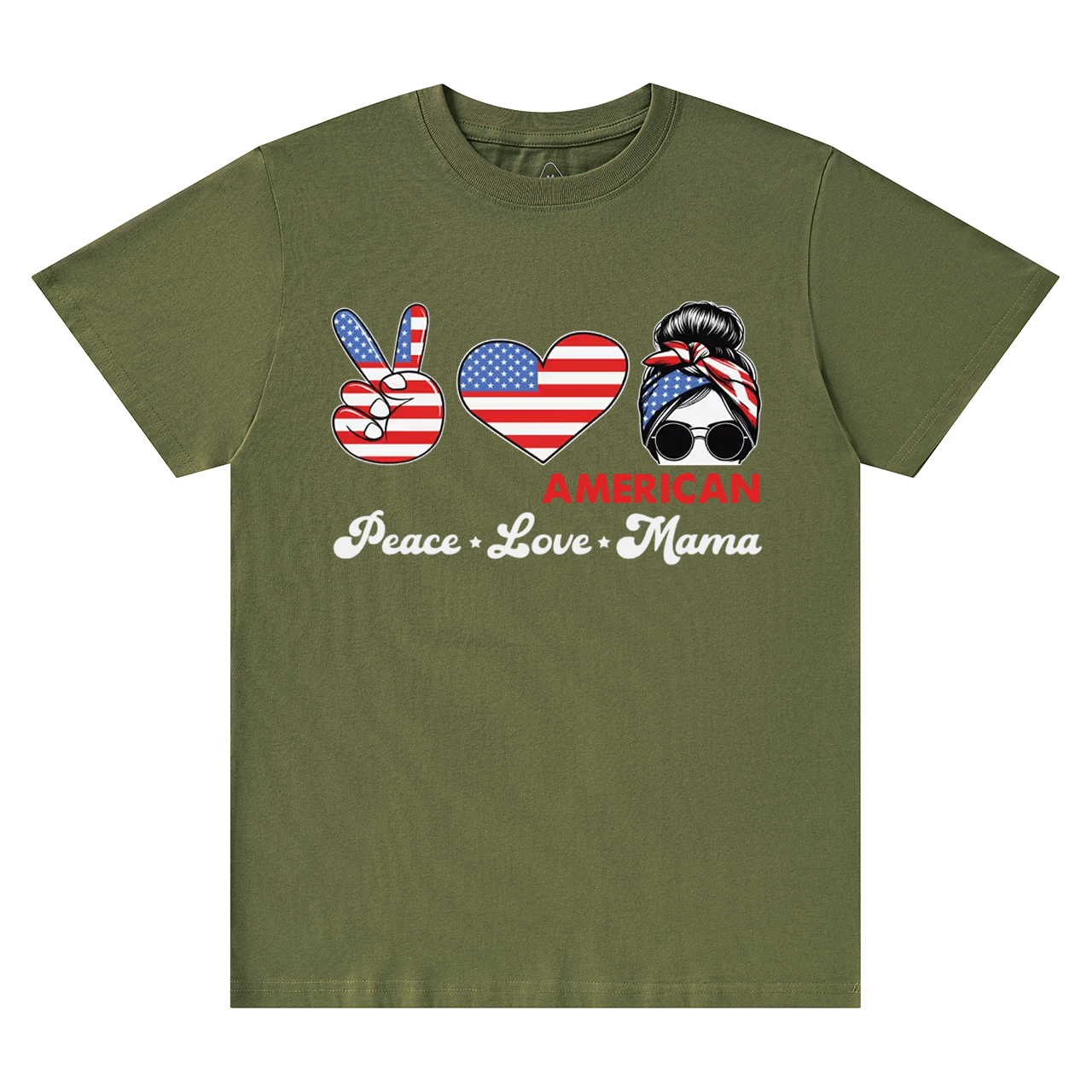 Peace Love American Mama T-Shirts