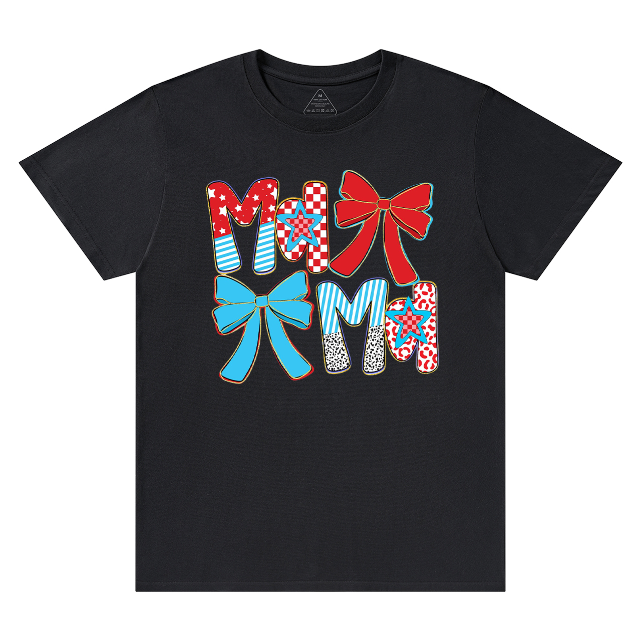 Preppy Patriotic Mama Coquette T-Shirts
