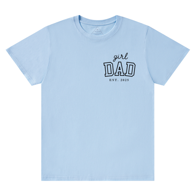 Personalized Girl Dad Est Year T-shirt