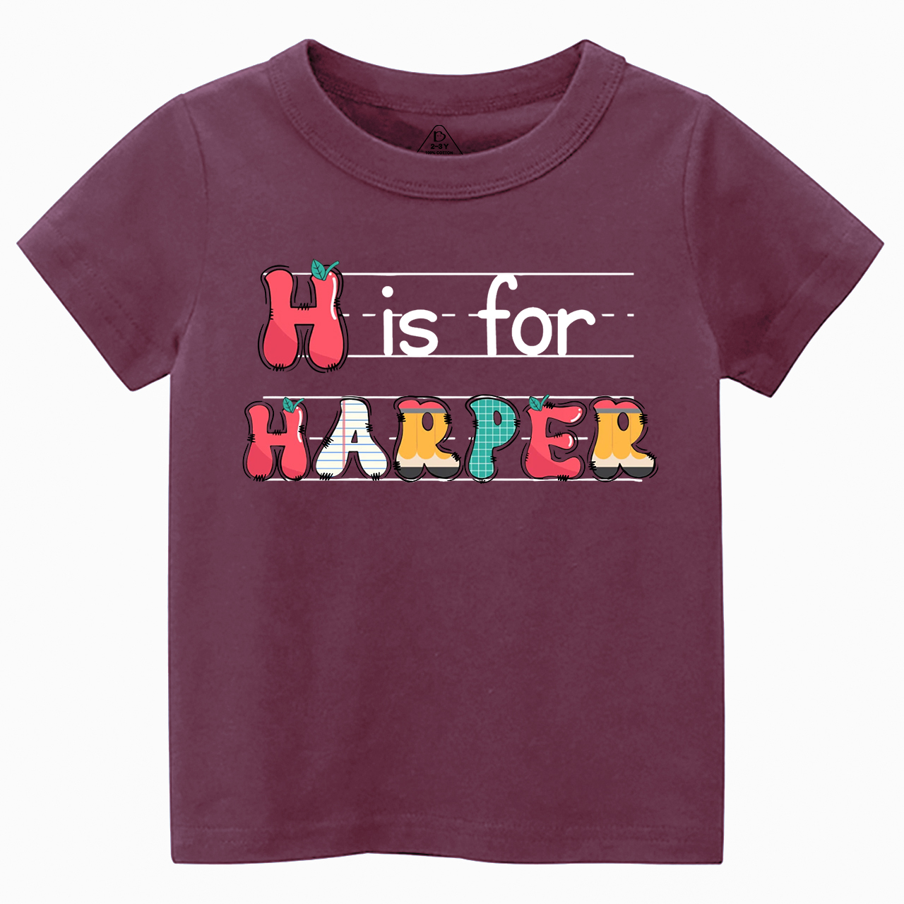 Personalized Kids Name Back To School Toddler&Kids Tees