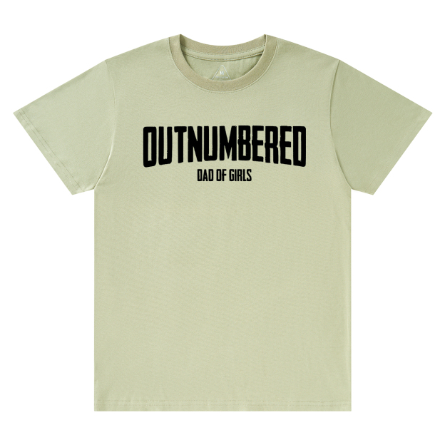 Outnumbered Dad T-shirt