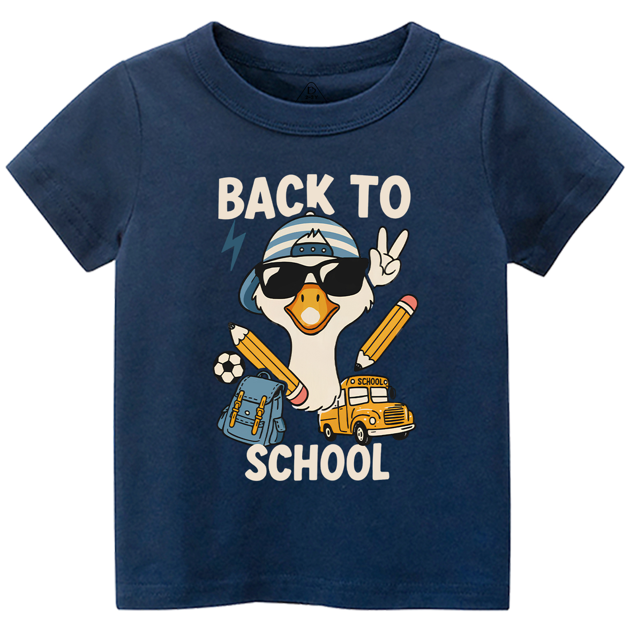Back To School Goose Toddler&Kid's Tees Beepumpkin