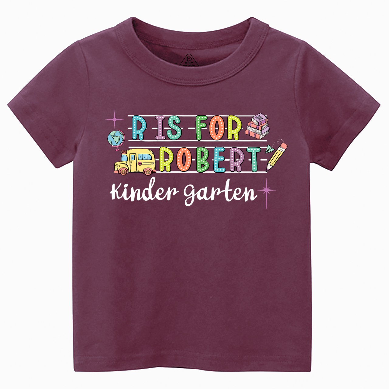 Personalized Alphabet Back To School Toddler&Kid's Tees Beepumpkin