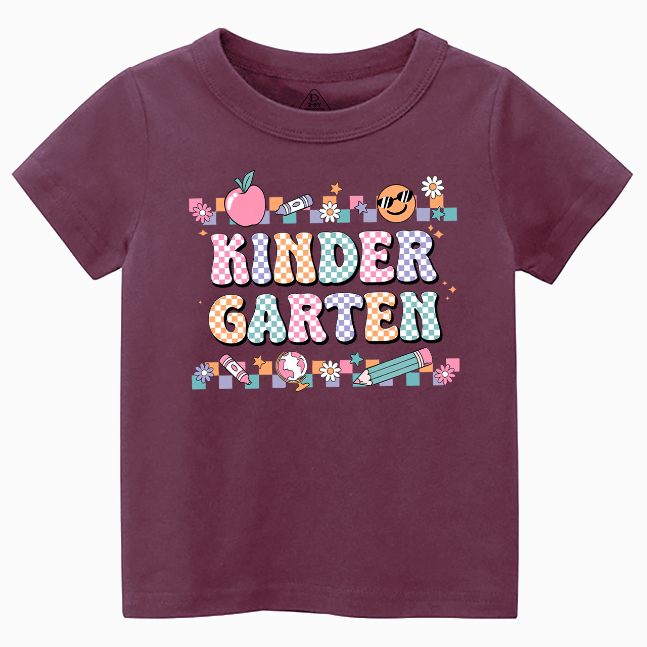 Personalized Lattice Grade Toddler&Kid's Tees Beepumpkin