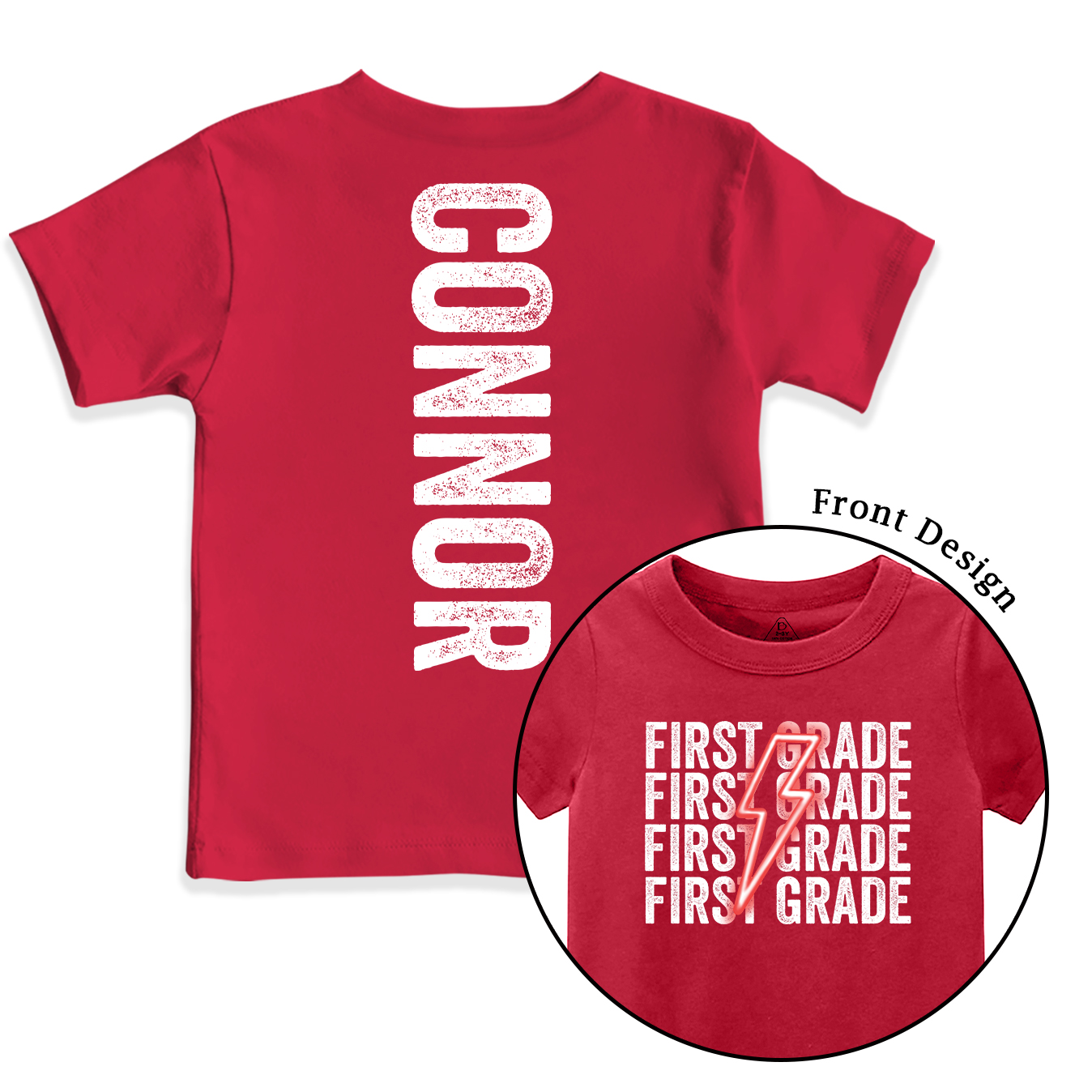 Personalized Lightning Kid Name Toddler&Kid's Tees Beepumpkin