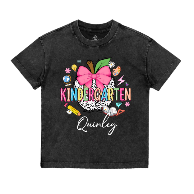 Personalized Grade Gift Pack Toddler&Kids Washed Tees
