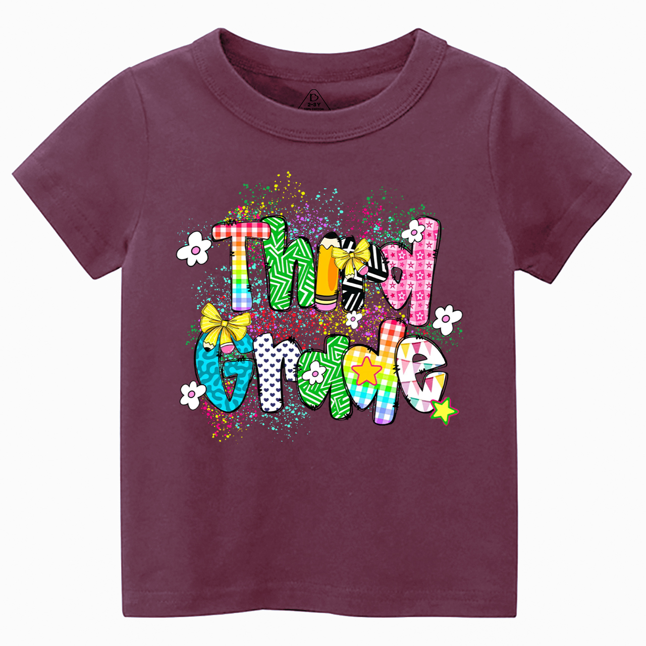 Personalized Ink splash Back To School Toddler&Kid's Tees Beepumpkin 